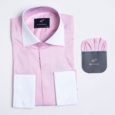 Mens Pink Shirt by Rossi Man RS2 Model