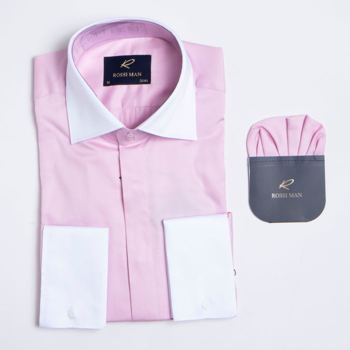 Mens Pink Shirt by Rossi Man RS2 Model