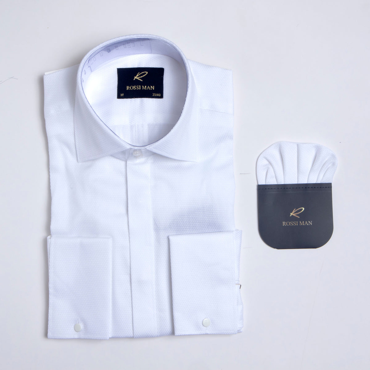 Rossi Man Men's Shirt â€“ RS3 Style in White