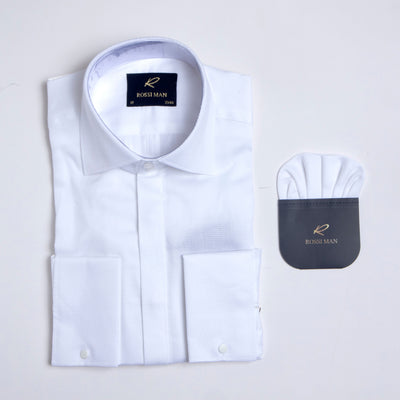 Rossi Man Men's Shirt â€“ RS3 Style in White