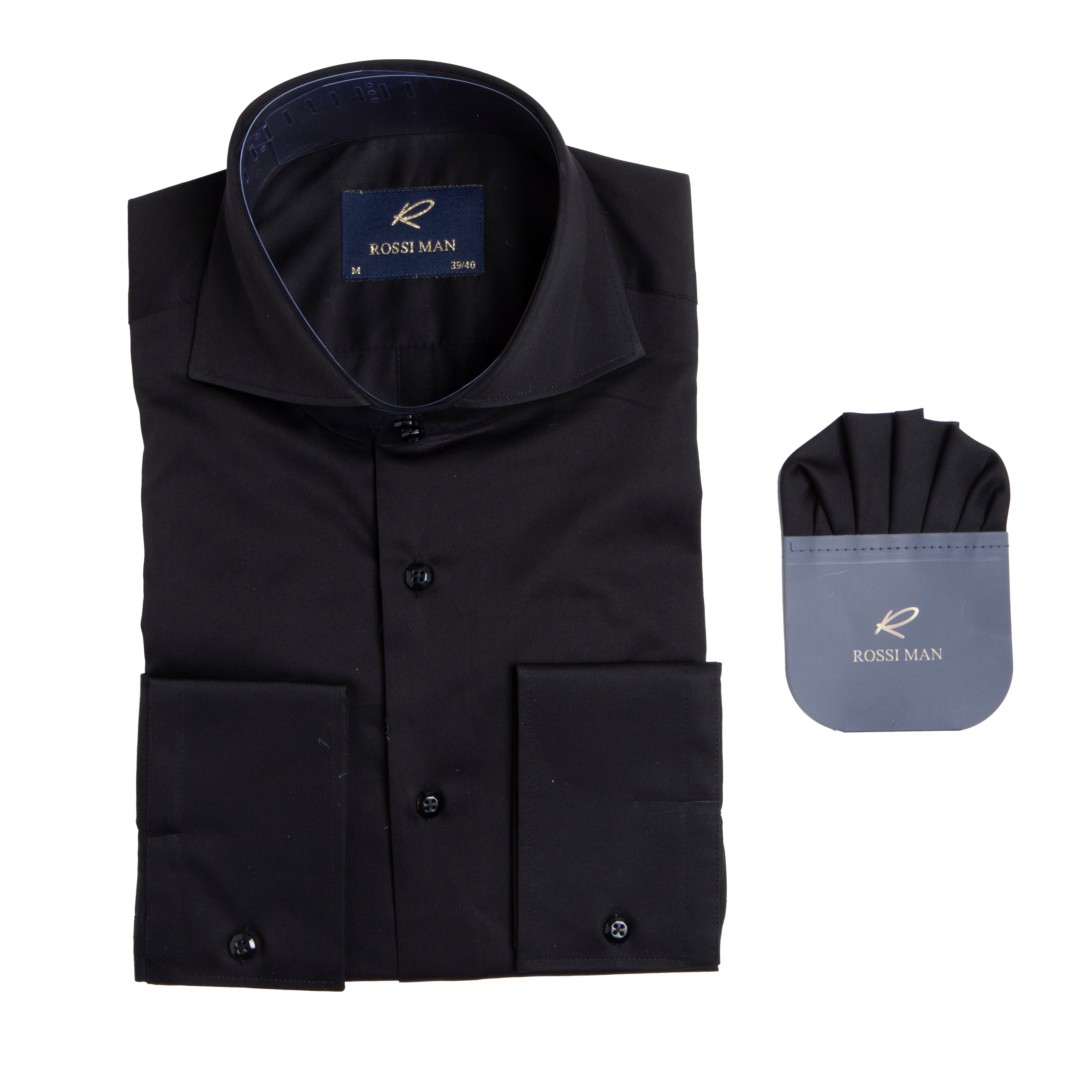Rossi Man Black Shirt â€“ RS4 Style - S (14/14.5)