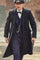 John Shelby Suit - John Shelby Suit Outfit - Mens Peaky Blinders Costume Arthur Shelby Vested Suit with Overcoat & Hat - Wool Feel - Designer Brand in black