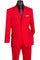 Cheap Priced Suit - Mens 2 Button Classic Poplin Red Suit