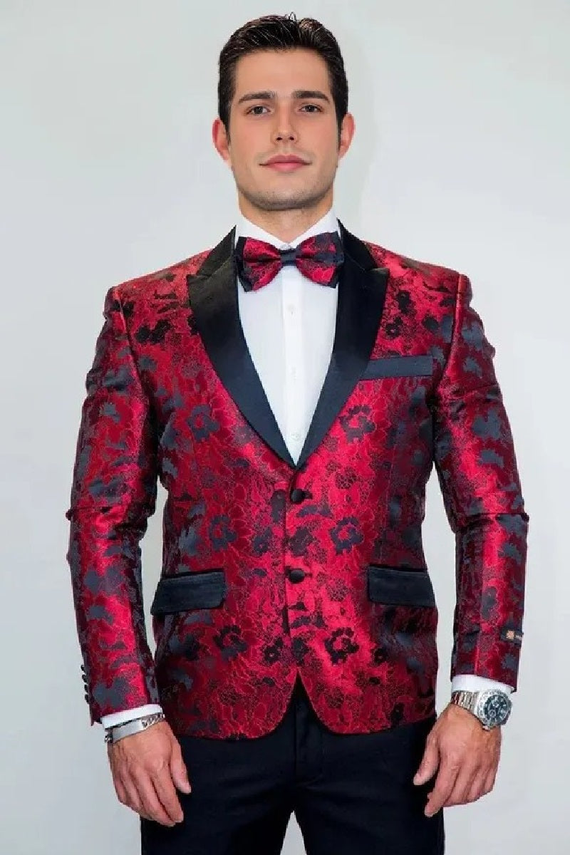 Amsterdam Red Tuxedo Jacket Separates - 34 Short or Extra Small