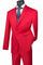 Cheap Priced Suit- Mens Basic 2 Button Modern Fit Single Breasted Red Suit