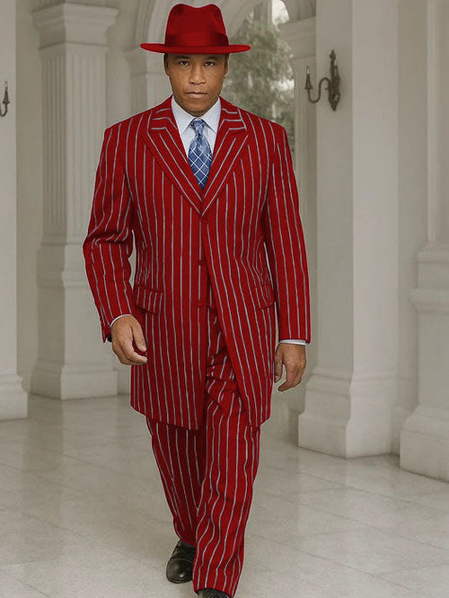 Royal Blue Pinstripe Zoot Suit - 1920's Suit - Gangster Suit