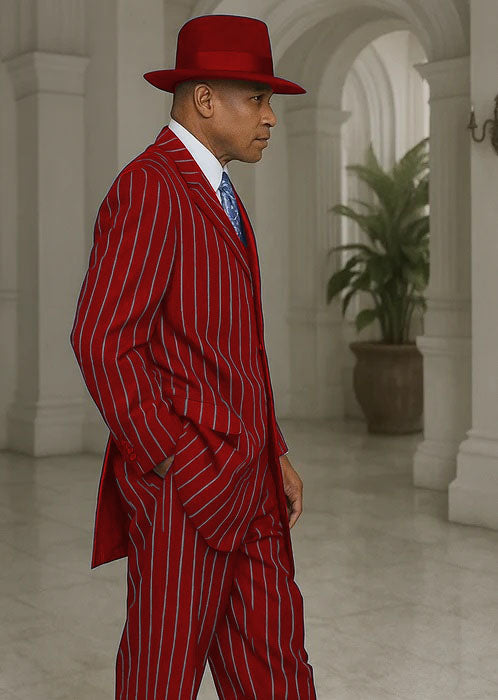 Royal Blue Pinstripe Zoot Suit - 1920's Suit - Gangster Suit