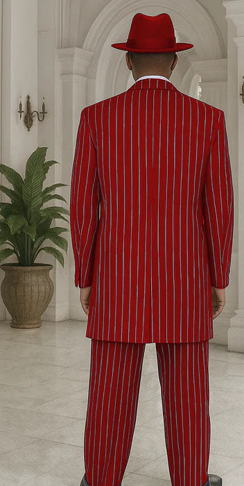 Royal Blue Pinstripe Zoot Suit - 1920's Suit - Gangster Suit