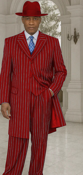 Royal Blue Pinstripe Zoot Suit - 1920's Suit - Gangster Suit