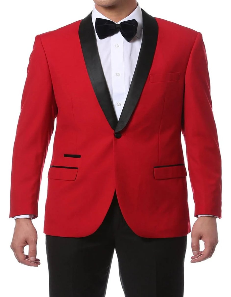 Reno Red One Button Shawl Tuxedo