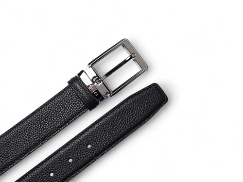 Carrucci Reversible Pebble Leather Belt