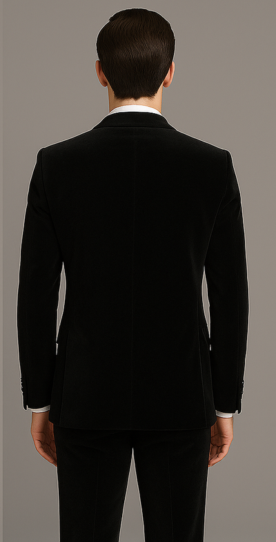 Rossi Man Leo RM1905 Elegant Black Designer Suit for Men | Formal