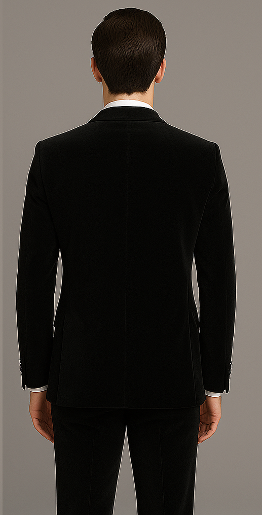 Rossi Man Leo RM1905 Elegant Black Designer Suit for Men | Formal