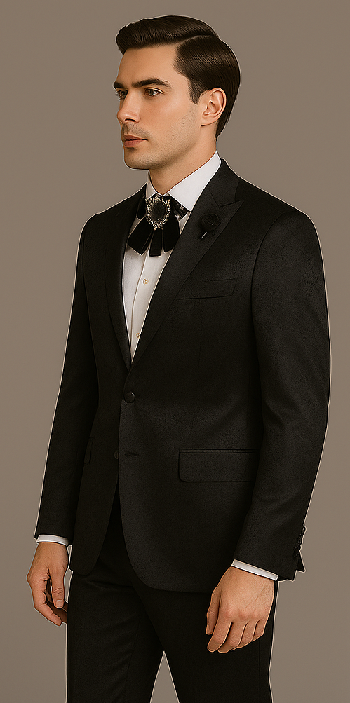 Rossi Man Leo RM1907 â€“ Men's Modern Slim Fit 2-Piece Suit | Stylish Formal - XS