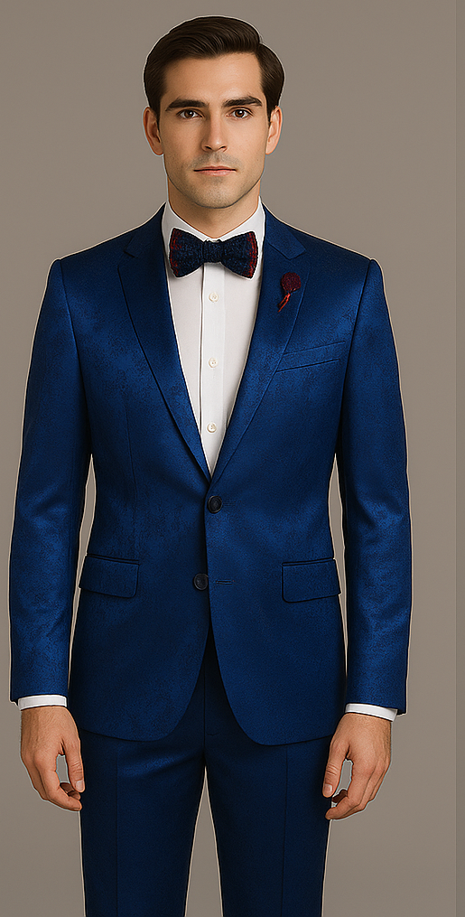 Rossi Man Leo Suit RM1906 â€“ Modern Slim Fit 2-Piece Suit for Men | Stylish Formal Wear - XS