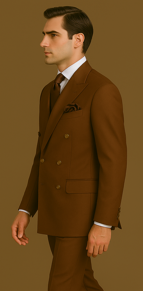 Rossi Man Milano RM1373 â€“ Men's Slim Fit 3-Piece Suit | Modern Formal - 34R