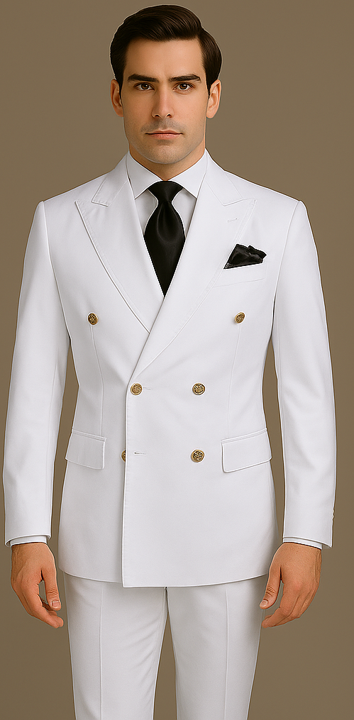 Rossi Man Milano RM1374 – Men's Modern 3-Piece Suit | Stylish Formal Wear Set - 34R