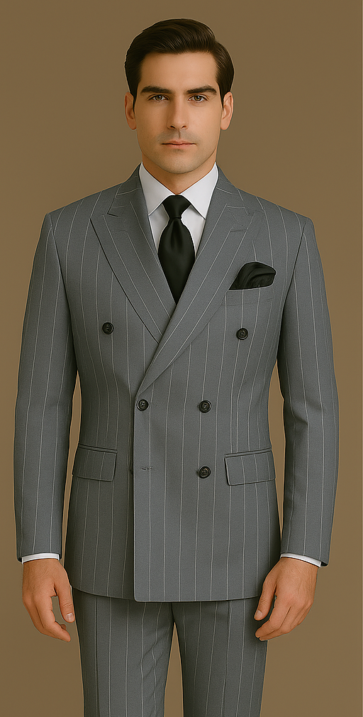 Rossi Man Milano RM1726 – Men's Modern Fit 3-Piece Suit | Stylish Formal - 34R