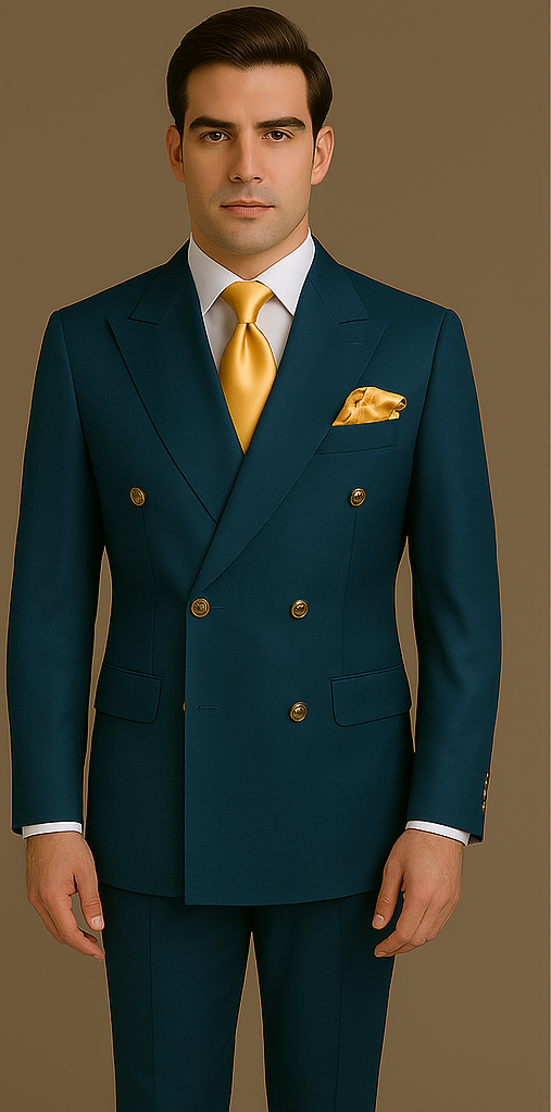 Rossi Man Milano RM1773 – Men's Tailored Slim Fit Suit | Elegant Modern Formalwear - 34R