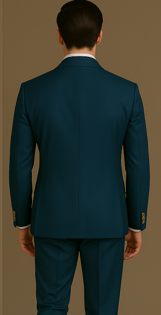 Rossi Man Milano RM1773 – Men's Tailored Slim Fit Suit | Elegant Modern Formalwear - 34R
