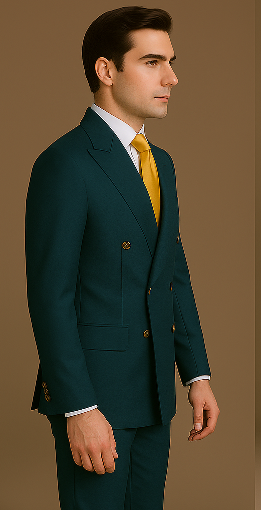 Rossi Man Milano RM1773 – Men's Tailored Slim Fit Suit | Elegant Modern Formalwear - 34R