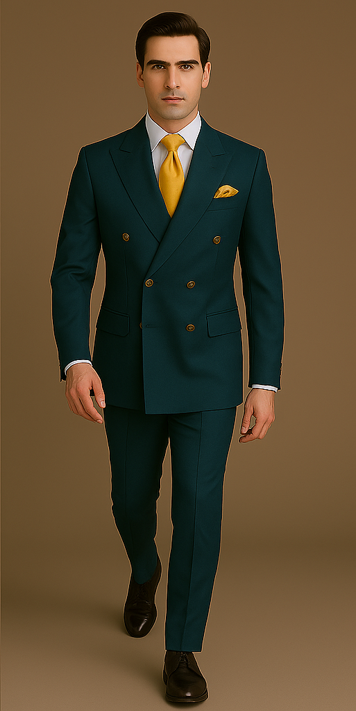 Rossi Man Milano RM1773 – Men's Tailored Slim Fit Suit | Elegant Modern Formalwear - 34R