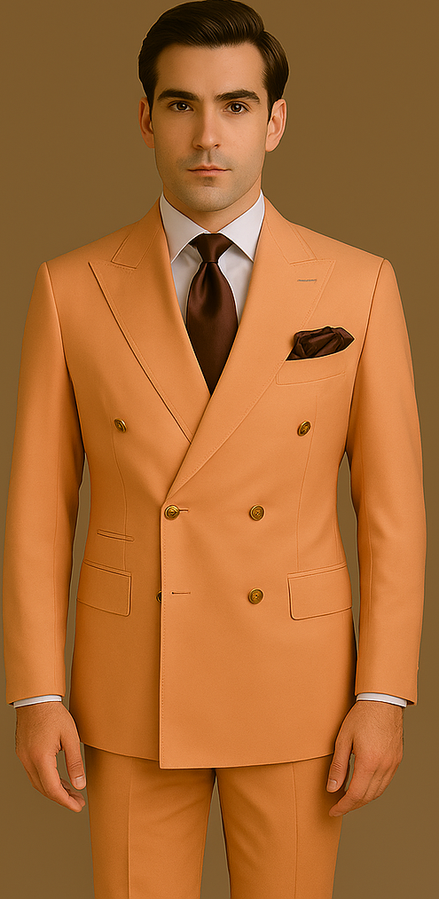 Rossi Man Milano RM1774 – Men's Modern Fit 3-Piece Suit | Stylish Formal Outfit - 34R