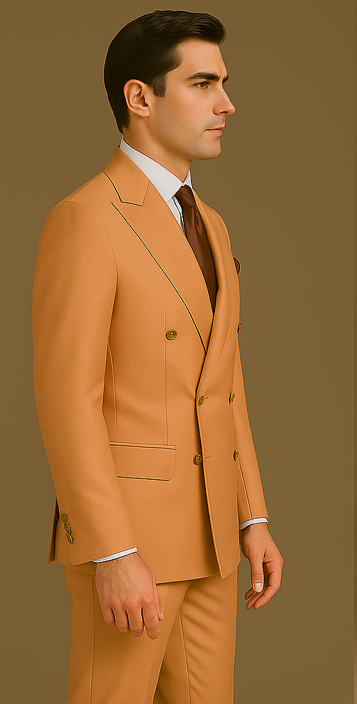 Rossi Man Milano RM1774 – Men's Modern Fit 3-Piece Suit | Stylish Formal Outfit - 34R