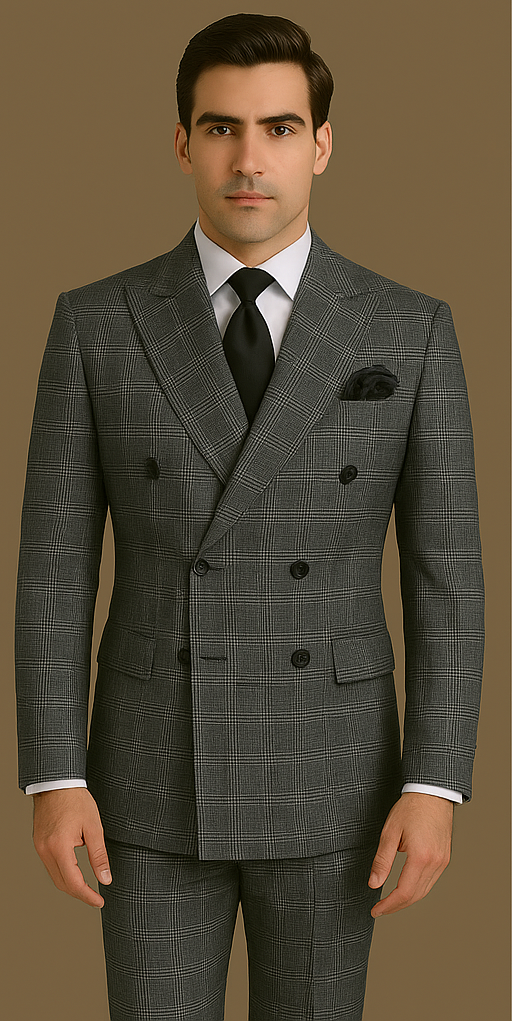 Rossi Man Milano RM1795 Classic Tailored Suit for Men | Timeless Formal Elegance - 34R