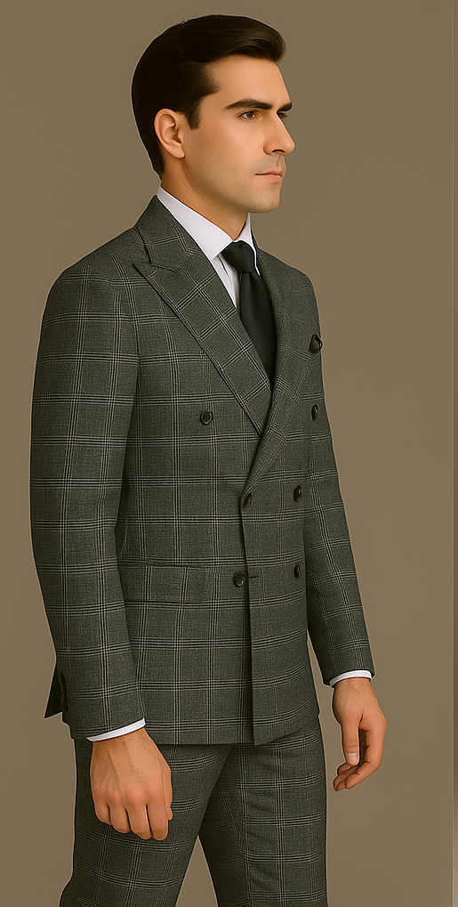 Rossi Man Milano RM1795 Classic Tailored Suit for Men | Timeless Formal Elegance - 34R