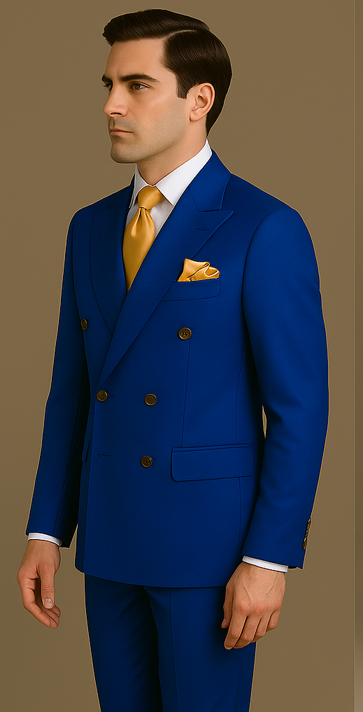 Rossi Man RM1375 â€“ Milano Series Modern 3-Piece Suit for Men - 34R