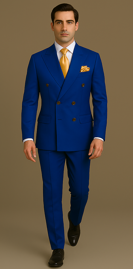 Rossi Man RM1375 â€“ Milano Series Modern 3-Piece Suit for Men - 34R