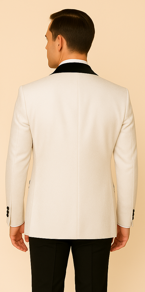 Rossi Man RM1449 – Formal 3-Piece Smoking Style Tuxedo for Men - XS