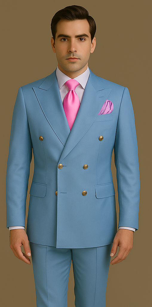 Rossi Man RM1771 – Sophisticated Milano Slim Fit Suit for Men | Premium Formal - 34R