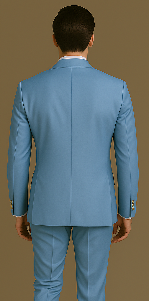 Rossi Man RM1771 – Sophisticated Milano Slim Fit Suit for Men | Premium Formal - 34R