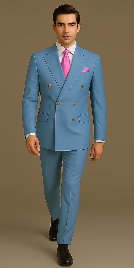 Rossi Man RM1771 Sophisticated Milano Slim Fit Suit for Men | Premium Formal - 34R