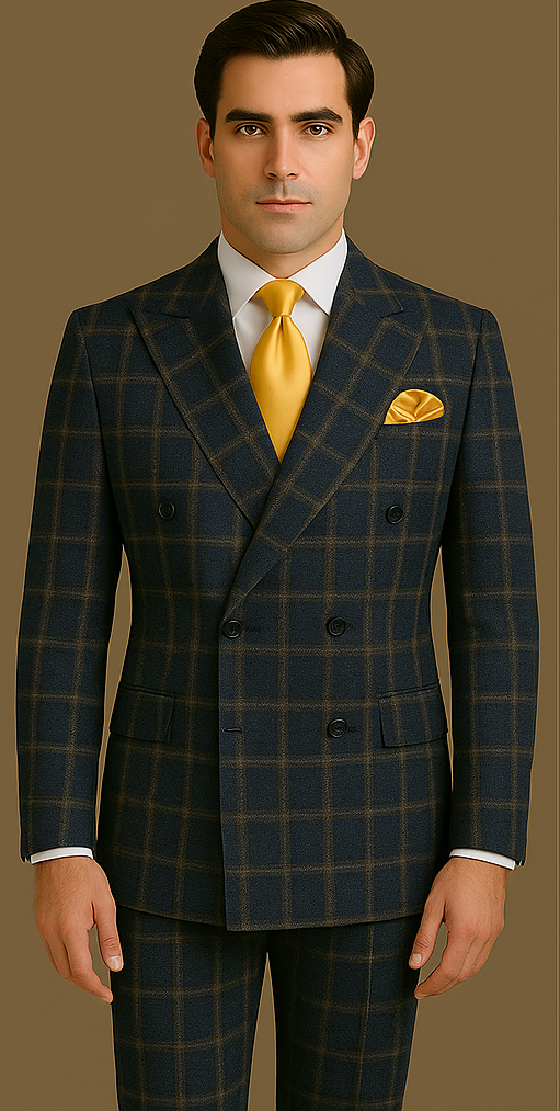 Rossi Man RM1790 – Elegant Slim Fit Milano Suit for Men | Stylish Formal Attire - 34R