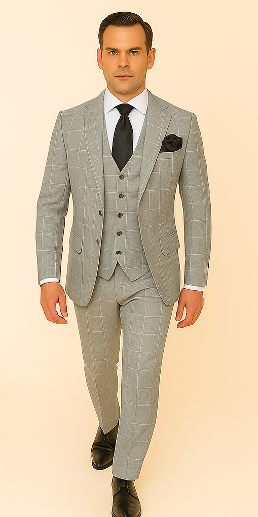 Rossi Man RM1851 Tom – Men's Slim Fit Suit for Modern Elegance - 34R