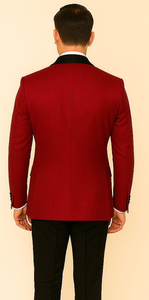 Rossi Man RM1448 â€“ Elegant Smoking Style 3-Piece Tuxedo Set for Men - XS