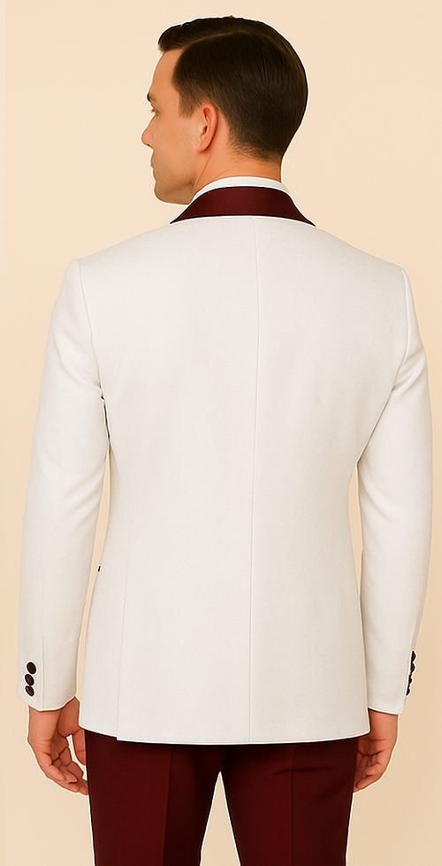 Rossi Man RM1480 â€“ Men's 3-Piece Smoking Style Tuxedo Suit for Formal