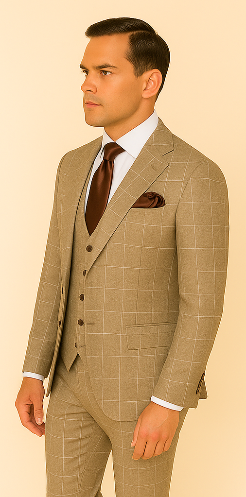 Rossi Man Tom RM1852 – Stylish Men's Tailored Suit for Formal Wear - 34R