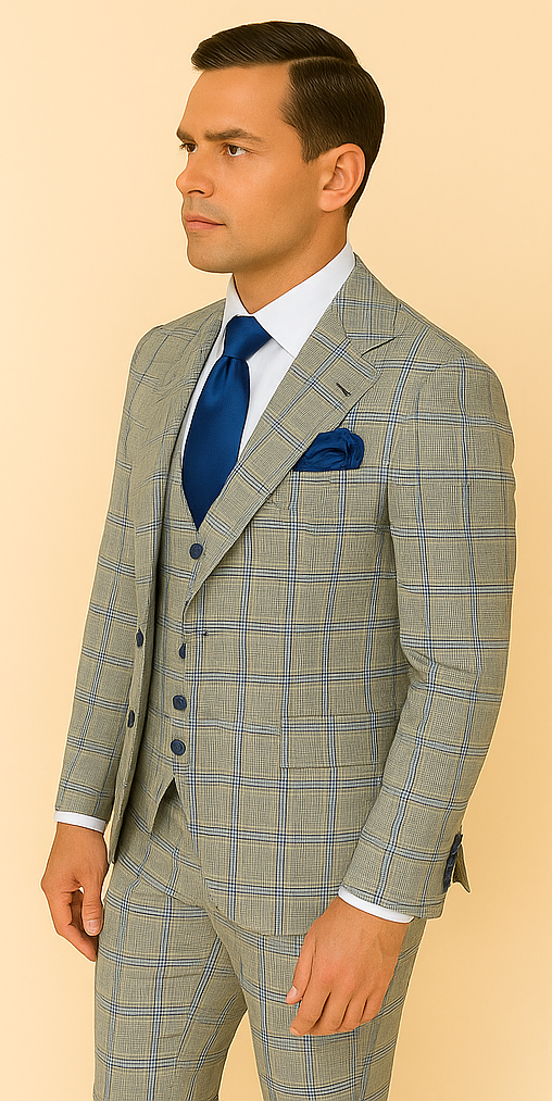 Rossi Man Tom RM1856 â€“ Modern Fit 2-Piece Suit for Stylish Men - 34R