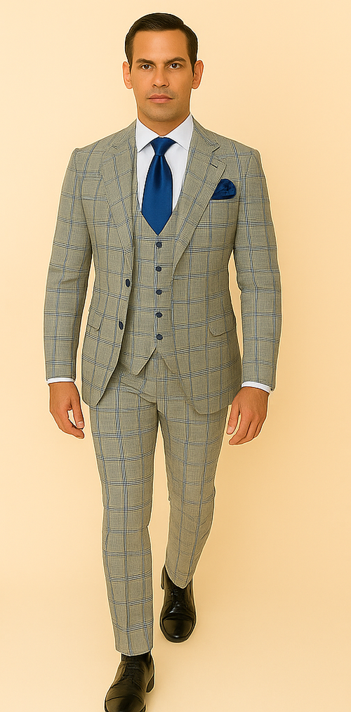 Rossi Man Tom RM1856 â€“ Modern Fit 2-Piece Suit for Stylish Men