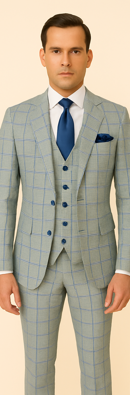 Rossi Man Tom RM1856 â€“ Modern Fit 2-Piece Suit for Stylish Men