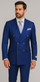 Rossiman Men's Slim Fit Royal Blue Suit – Double-Breasted Elegance