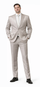Rossiman Men’s Gray Shiny Sateen Suit – Sleek & Modern Formalwear