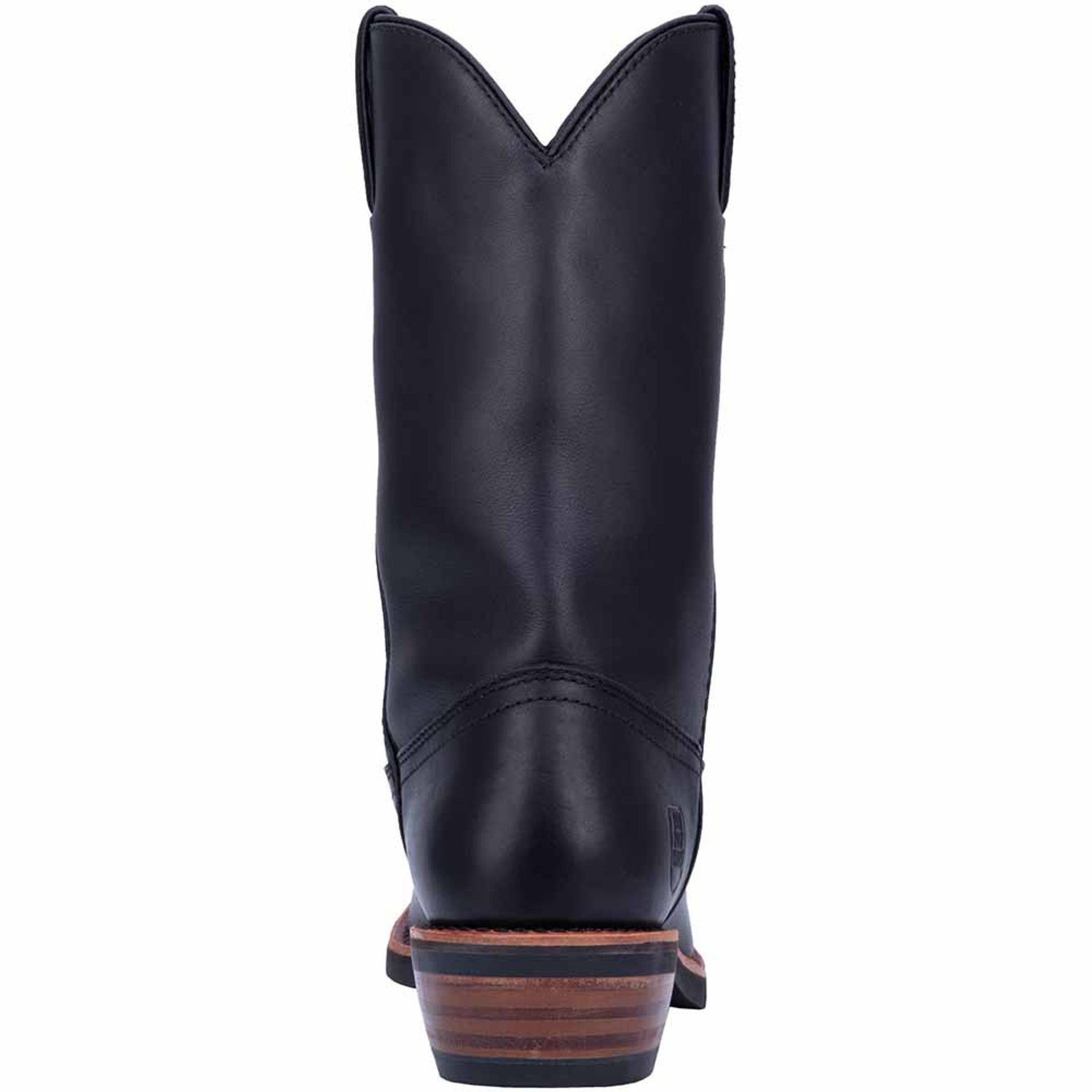 Dan Post Mens Albuquerque 12 Round Toe Black Leather Cowboy Boot - 7D