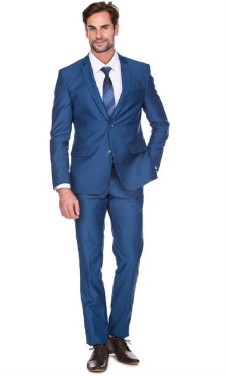 Call If Not Text Or Whatsup 3104300939 To Setup The Group - Call: 3104300939 Slim Fit Suits - Prom Suits - Royal Blue 2 Button Groomsmen Suit