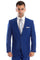 Cheap Priced Suit- Men's Basic 2 Button Slim Fit Wedding Royal Blue Suit