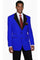 Cheap Priced Suit - Mens 2 Button Classic Fit Contrast Collar Royal Blue Tuxedo